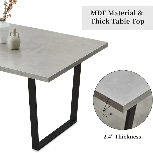 5 Piece Dining Table Set, 42.9 Inch Modern Kitchen Dining Table - Image 5