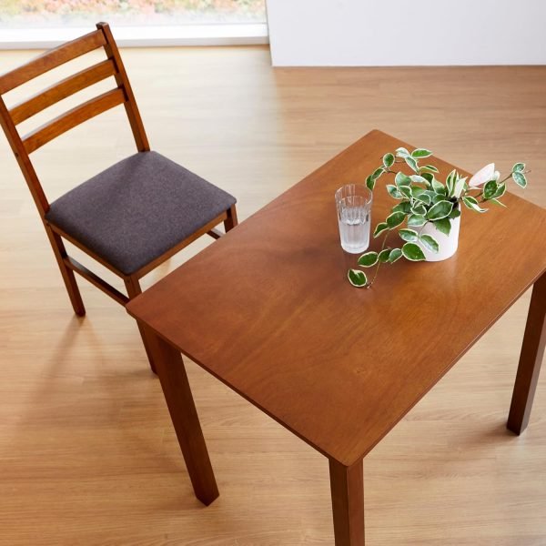 Seattle 3-Piece Wooden Dining Table Set for 2, Modern Farmhouse Kitchen Dining Room Set with Solid Wood Ladder Back Chairs - Image 5